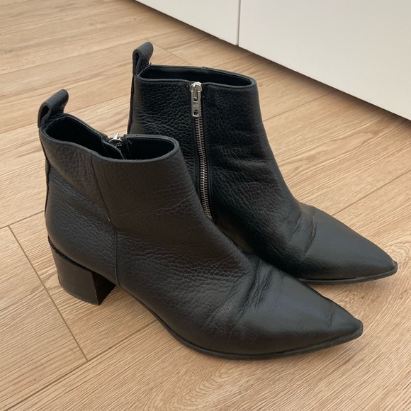 Everlane Pebbled Leather Ankle Boots - Picture 2 of 5